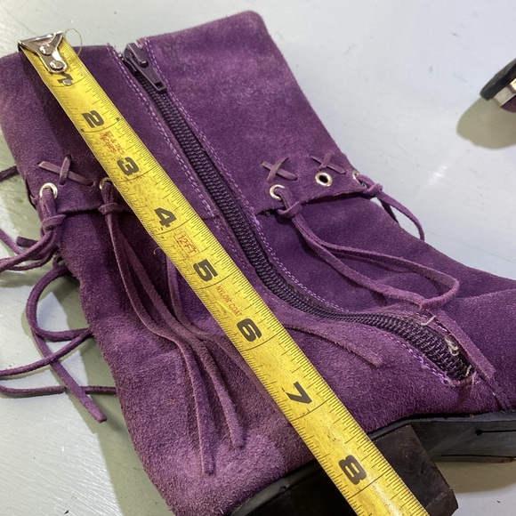 💜🦄-Oak Tree Farms western fringe boots-🦄💜 - Picture 5 of 11